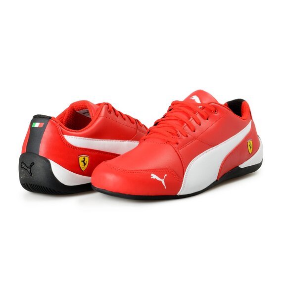 Puma X Scuderia Ferrari "SF Drift Cat 7" Red Leather Athletic Sneakers Shoes - Picture 8 of 8